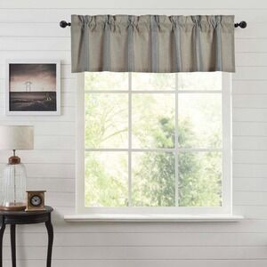 VHC Brands Grain Sack Blue Valance 16x72"
